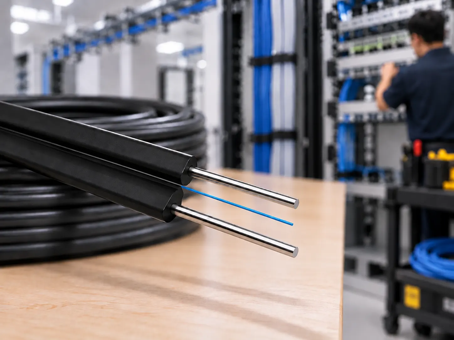 1 core indoor FTTH drop cable