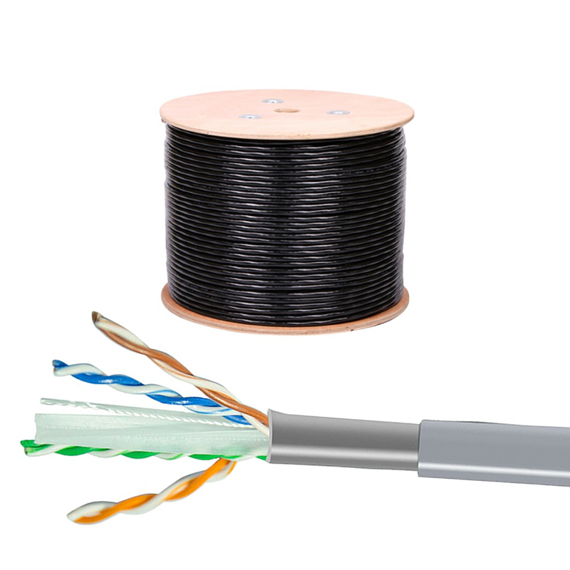 OWIRE Cat 6 U/UTP Outdoor Lan Cable 23AWG for Certified Stable Gigabit Network Performance 1000Mbps Oxygen Free Copper Reliable