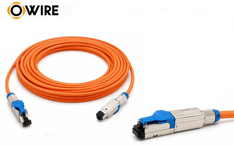 Cat8 Shielded Patch Cord 40Gbps | Tool-Free RJ45 Network Cable
